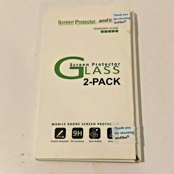 Tempered Glass Screen Protector 2 Pack for iPhone 8/7/6S/6, Unused - Picture 1 of 5
